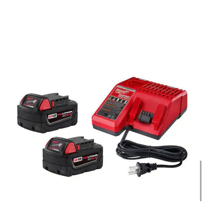 M18 18-Volt Lithium-Ion XC Starter Kit with Two 5.0Ah Batteries and Charger